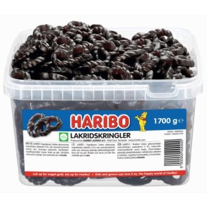 Haribo Lakridskringler 1,7 kg. 