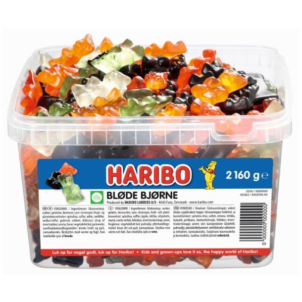 Haribo Bl�de Bj�rne 2,16 kg. 