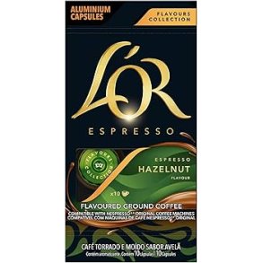 10 pakker L'OR Hazelnut - 100 kapsler til Nespresso� 