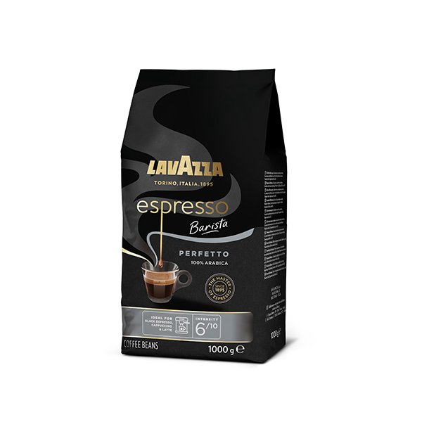 Lavazza espresso Barista 1 kg. hele kaffebnner (MHT: 30/04/24)