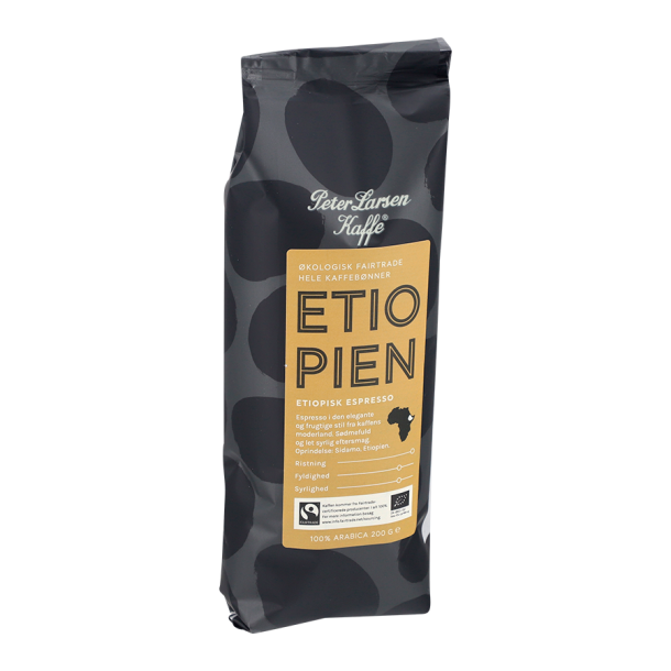 Peter Larsen Etiopisk Espresso (ETI) KO 200g hele kaffebnner