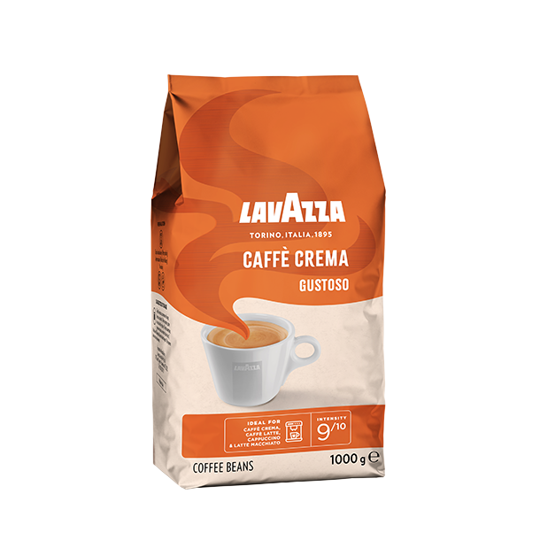 Lavazza Caff Crema Gustoso 1kg, Hele kaffebnner 