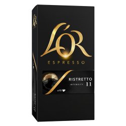 10 pakker L'OR Ristretto - 100 kapsler til Nespresso 