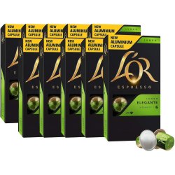 10 pakker L'OR Lungo Elegante - 100 kapsler til Nespresso 