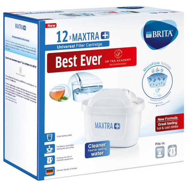 Brita Maxtra Plus+ 12 stk. filtre - Brita Maxtra filter Kapselkongen.dk