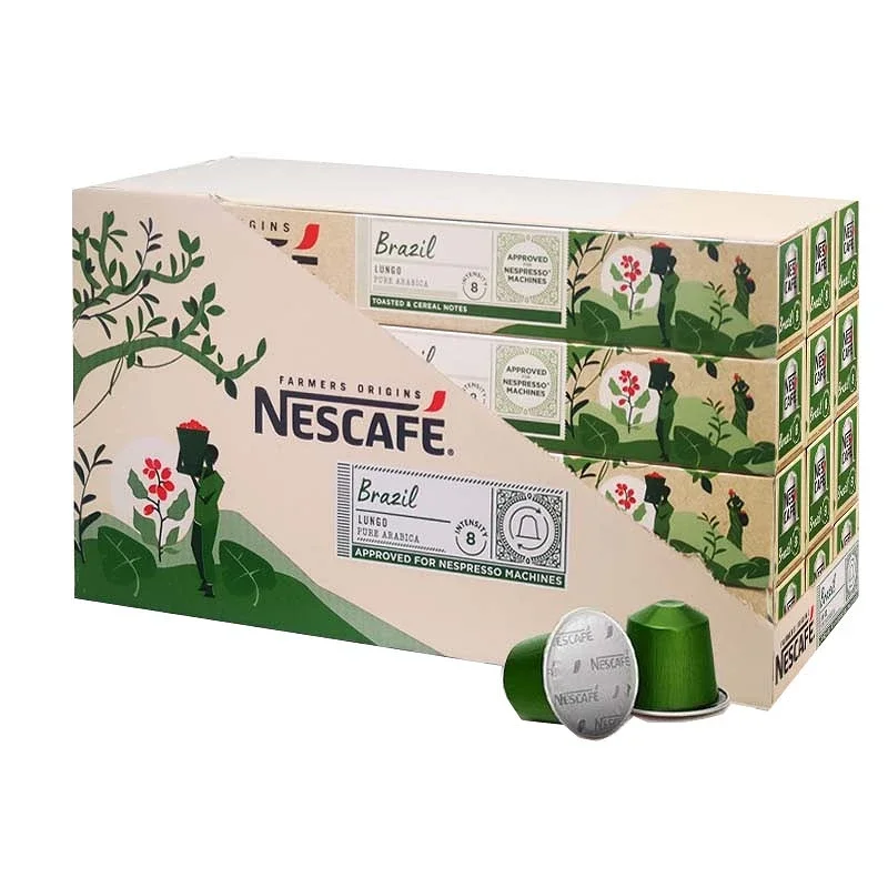 side skat forudsætning 12 pakker Nescafe® Brazil - 120 kapsler til Nespresso® - Kompatible kapsler  til Nespresso® - Kapselkongen.dk
