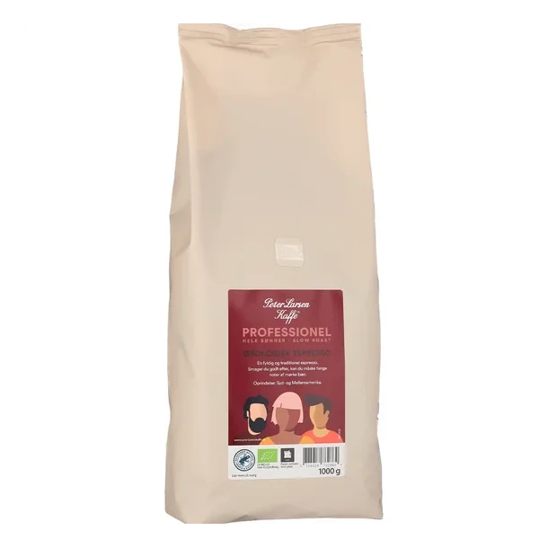 Peter Larsen Professionel �kologisk espresso 1 kg hele b�nner (MHT: 10. marts 2027)