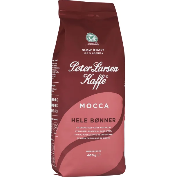 Peter Larsen Mocca  400g. Hele bnner