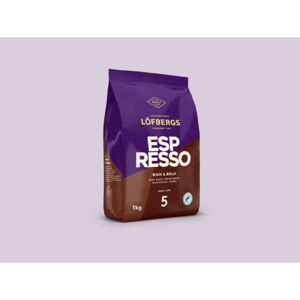 Lfbergs hele bnner Espresso 1kg.  