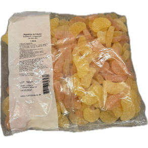 Sukkerfri Appelsin & Citron skiver 1,0 kg. 