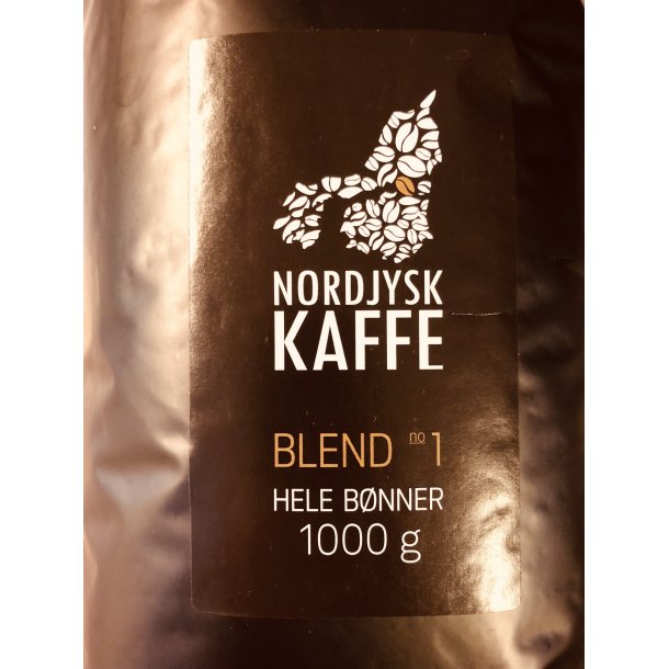 Nordjysk Kaffe Blend No1 hele bnner 1000 gr
