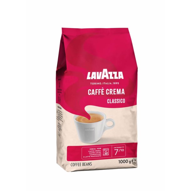 Lavazza Caff Crema Classico 1 kg. hele kaffebnner