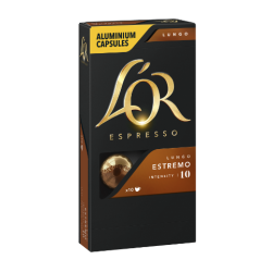 10 pakker L'OR LUNGO ESTREMO - 100 kapsler til Nespresso®