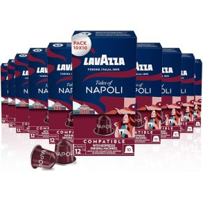 10 x pakker Lavazza NAPOLI til Nespresso� MHT 30-05-2026 (100 kapsler)