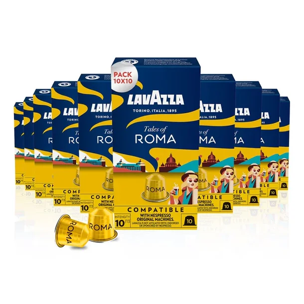 10 x pakker Lavazza ROMA til Nespresso� MHT 30-05-2026 (100 kapsler)
