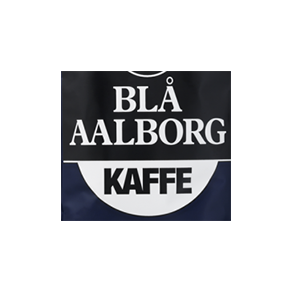 Blå Aalborg kaffe